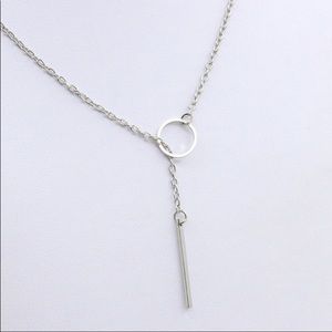 🟣2 for 25.00🟣🆕 Circle and Bar simple Necklace